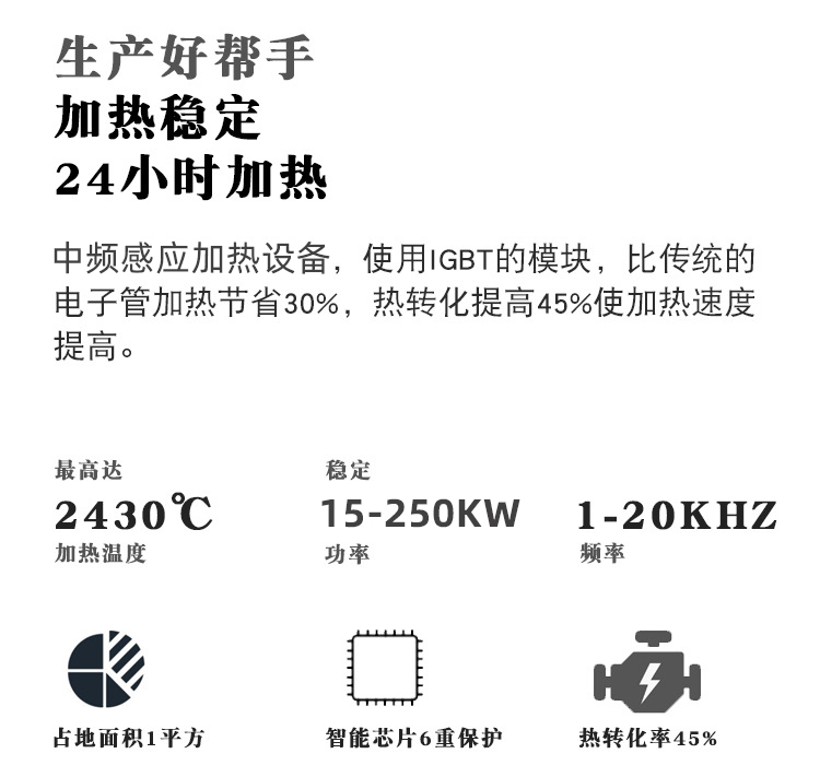 中频芭乐污视频加热设备HTM-15AB 15KW中频电源(图5)